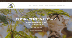 Desktop Screenshot of eastbayvetclinic.com